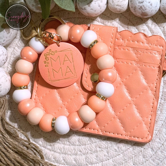 Peach Mama Wristlet