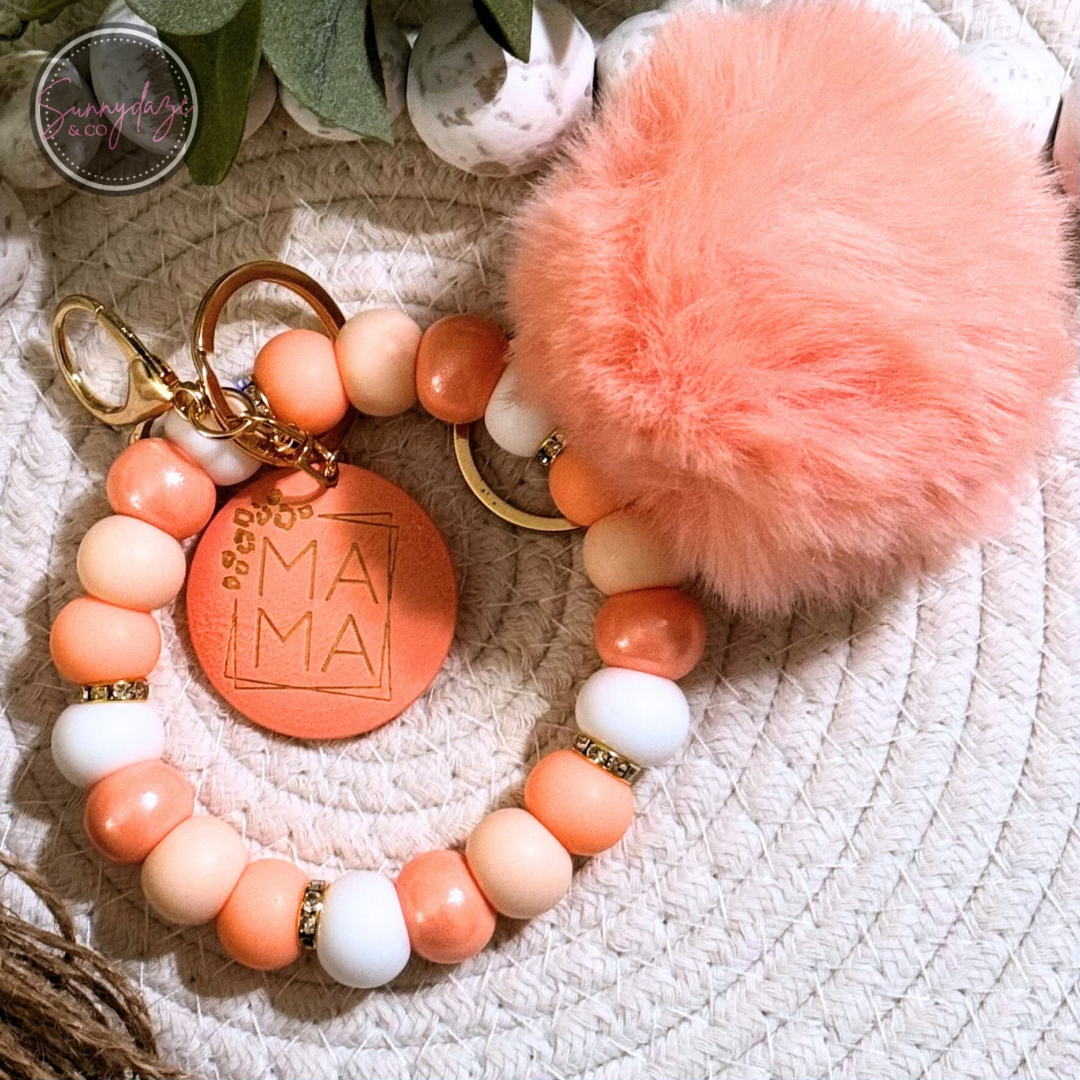 Peach Mama Wristlet