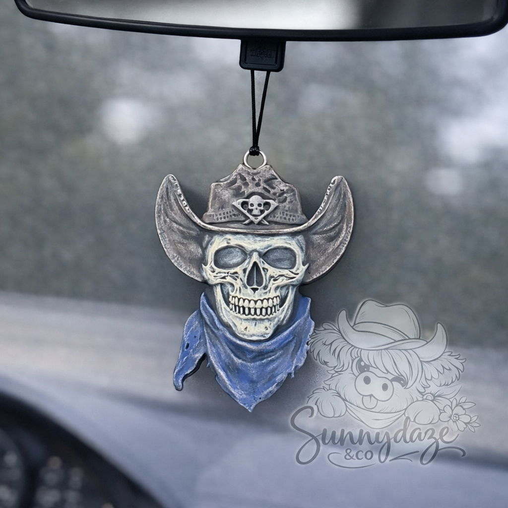 Cowboy Skull - Dk Blue