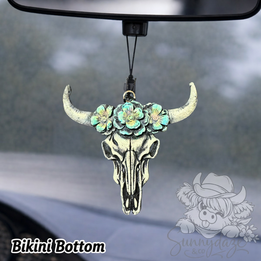 Floral Bull Skull