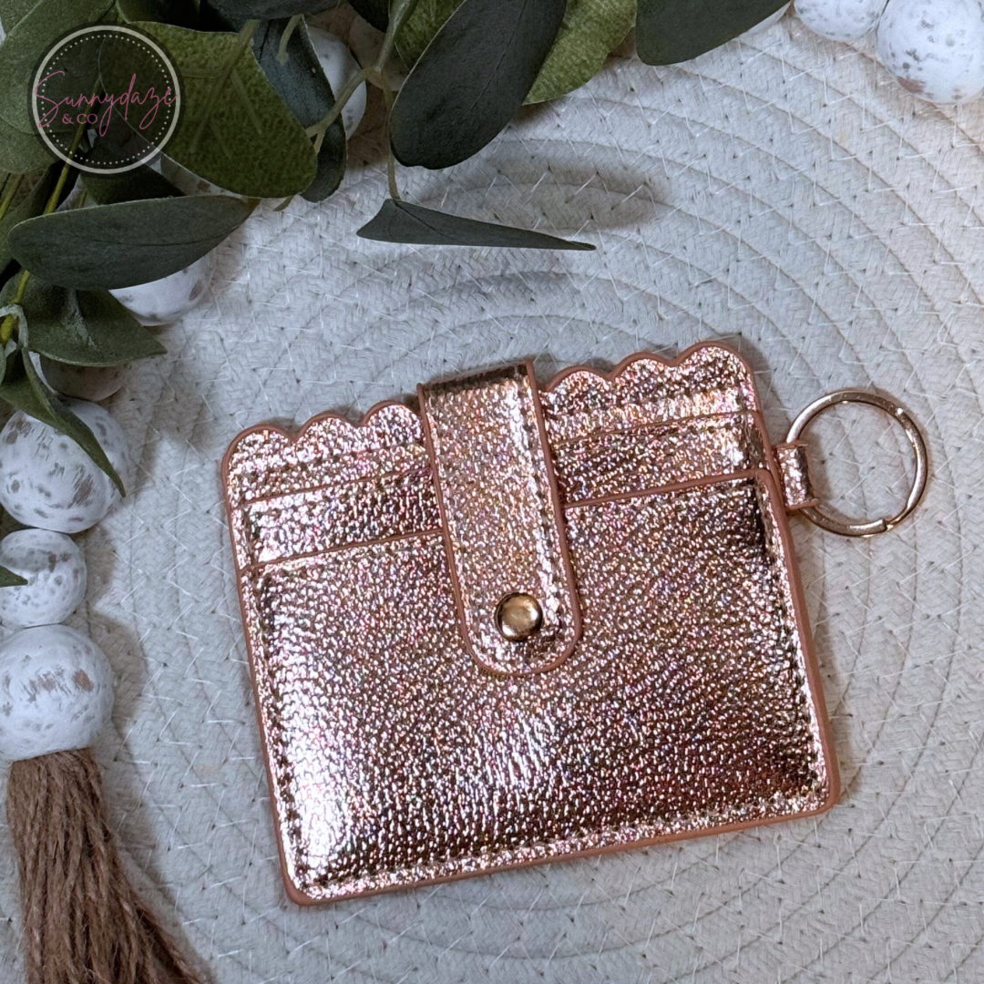 Metallic Rose Gold Wallet