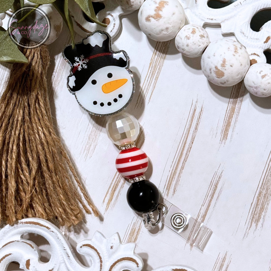 Snowman Badge Reel