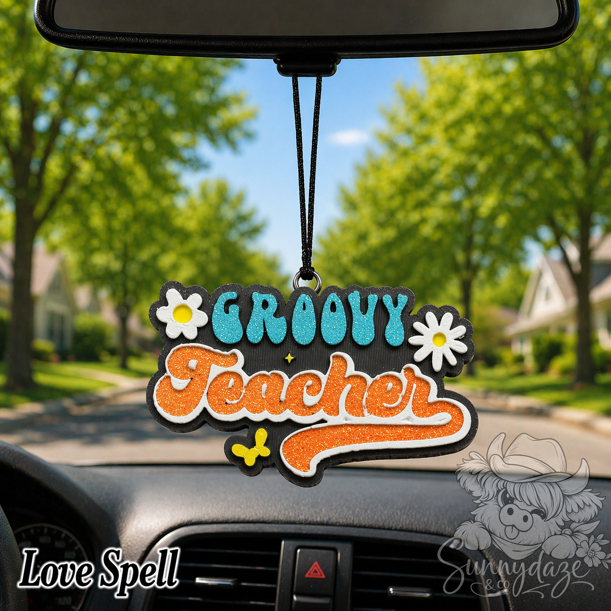 Groovy Teacher Blue and Orange