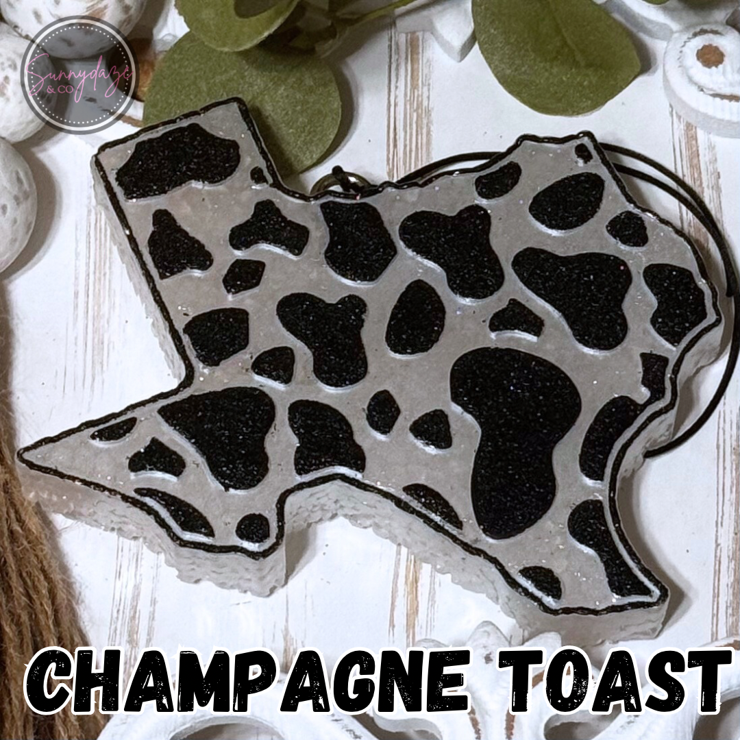 Texas - Cow Print Freshie B&W RTS