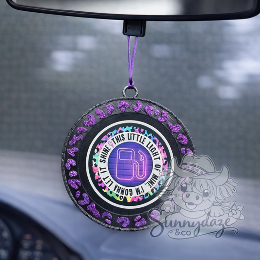 Leopard Print Circle Frame