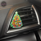 Green Glitter Christmas Tree Car Vent Clip