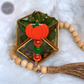 Pumpkin with Bow Badge Reel