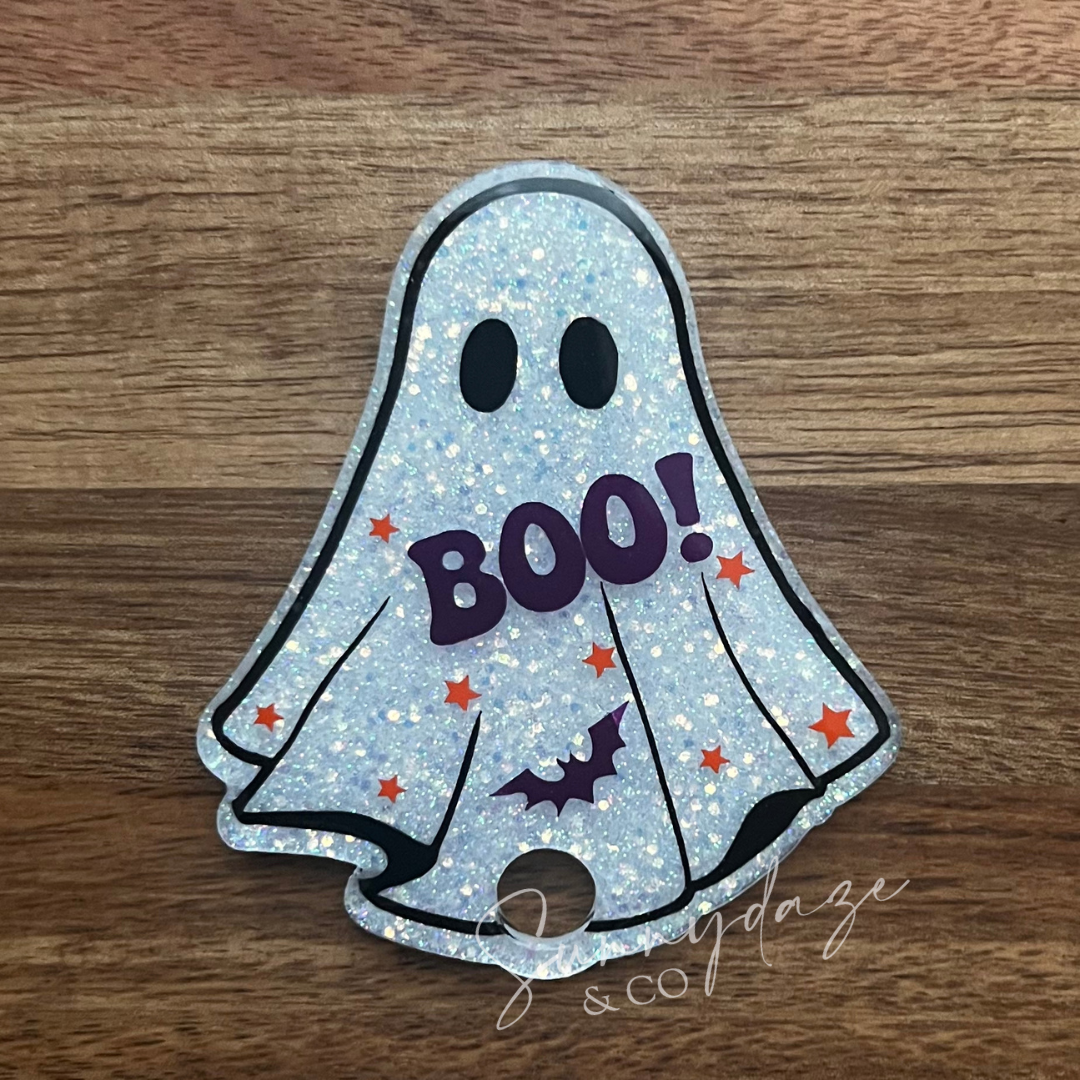 Boo! Ghost Tumbler Tag