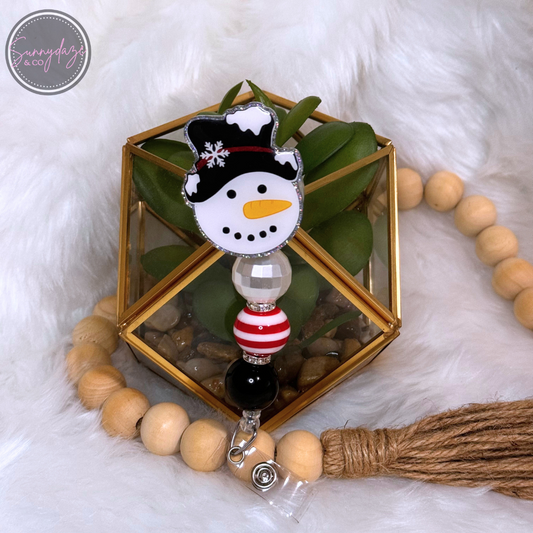 Snowman Badge Reel