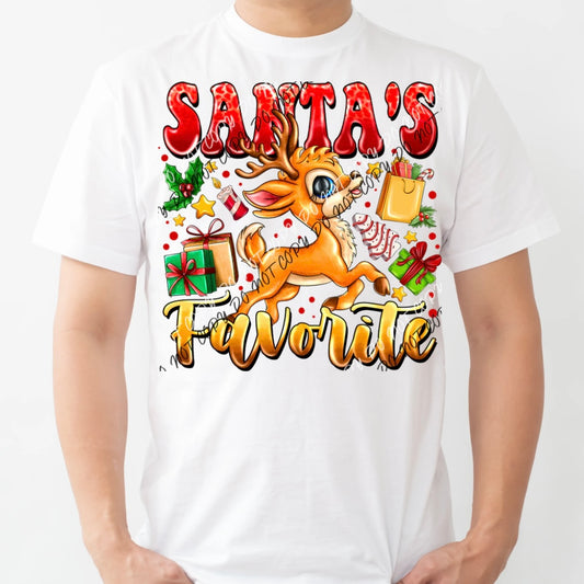 KIDS 1228 - Santa's Favorite Reindeer DTF Transfer