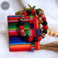 Red Serape Wristlet