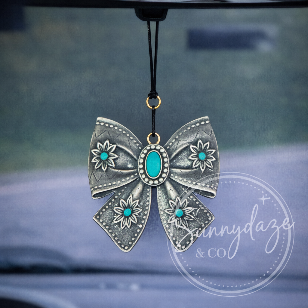 Western Bow 3D- Turquoise