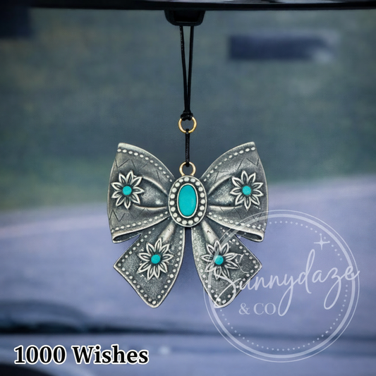 Western Bow 3D- Turquoise