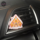 Pink Gingerbread House Car Vent Clip