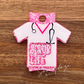 Scrub Life - Light Pink Leopard Tumbler Tag