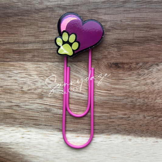 Heart Paw Bookmark