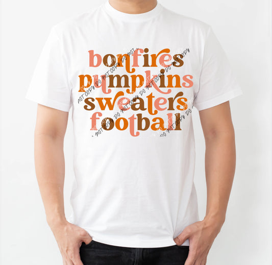 1227 - Bonfires Pumpkins Sweaters Football