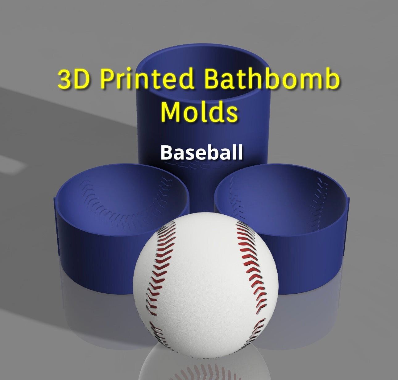 2.5in Baseball Bath Bomb Mold