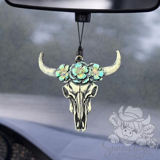 Floral Bull Skull