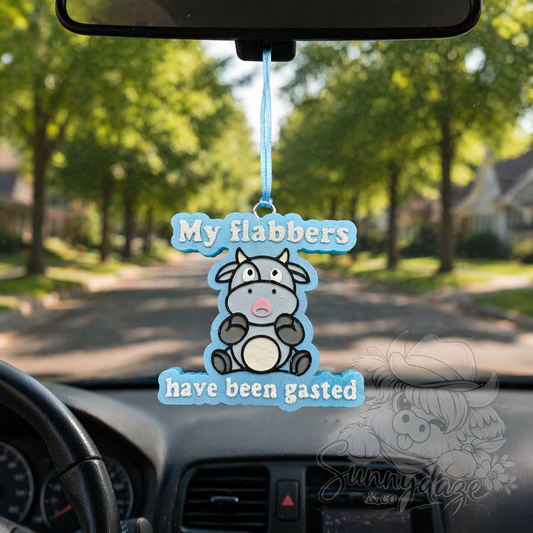 My Flabbers have been gasted - Blue & White