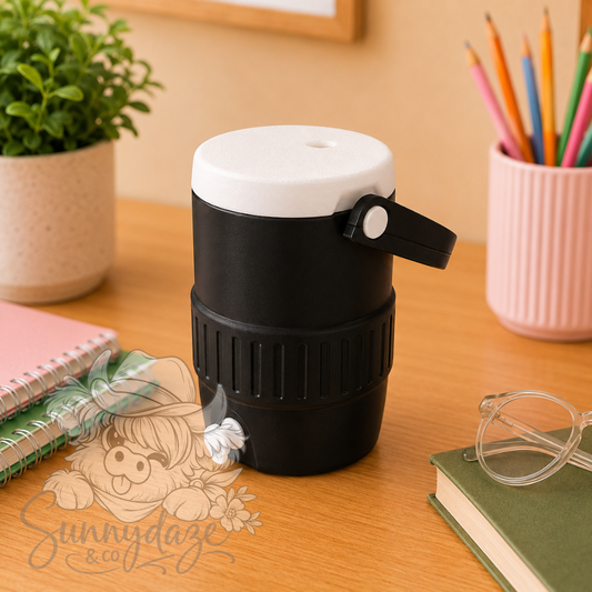Can Cooler - 12oz Standard - Black/White