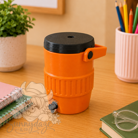 Can Cooler - 12oz Standard - Orange/Black