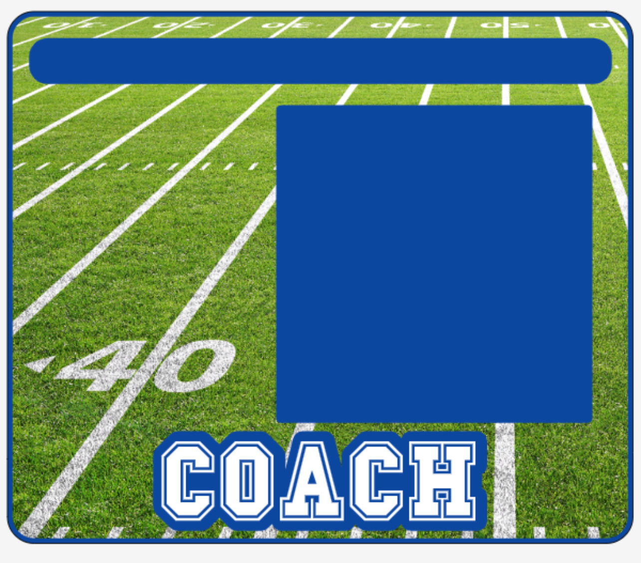 Football Coach Sticky Note Holder